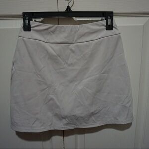 Elegant Cream Mini Skirt